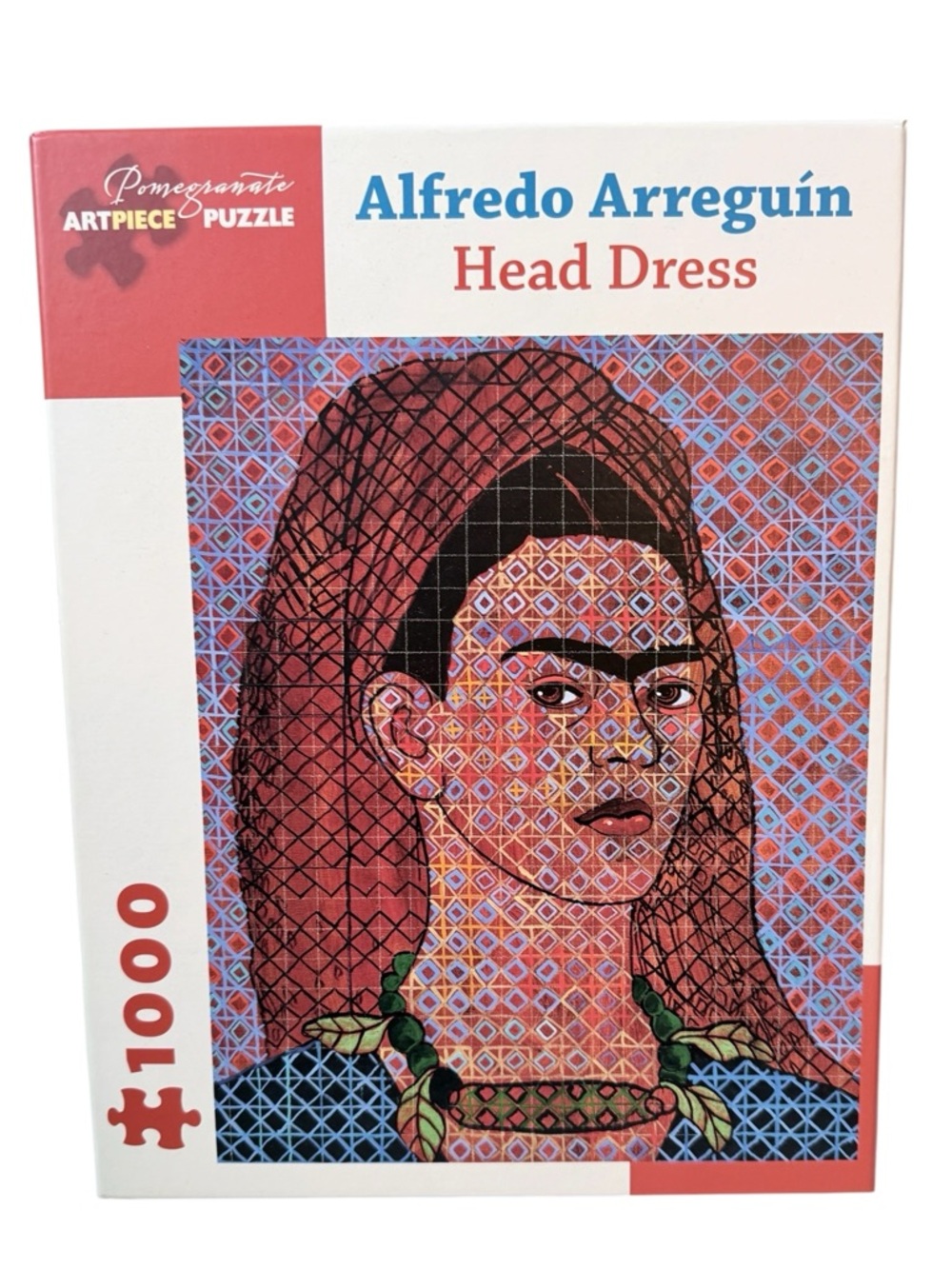 Alfredo Arreguín Frida Kahlo 'Head Dress' Art Puzzle by Pomegranate 1000 pc